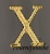 Lettre X: Parisienne (grande)